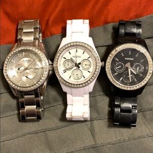 3 Fossil Watches